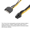 MECCANIXITY 15 Pin to 6-Pin Male Graphics Card Cable PCI-Express