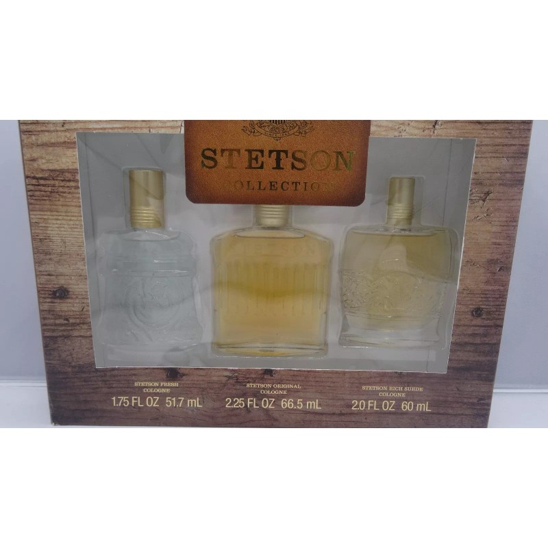 Stetson Cologne 3 Pc Gift set Original 2.25 oz, Fresh