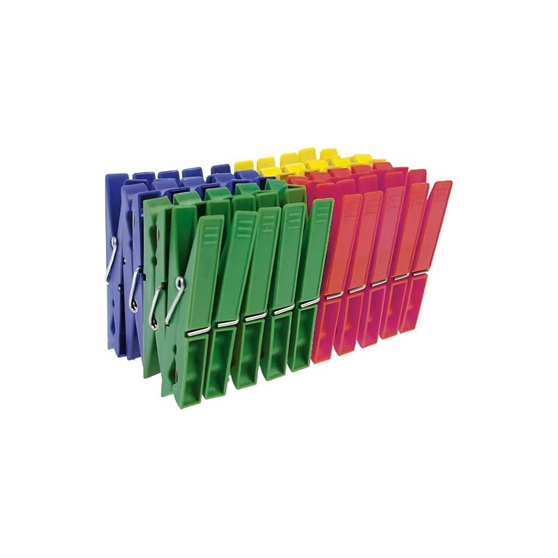 PARENCE. - Set of 40 Plastic Clothes Pegs for Indoor