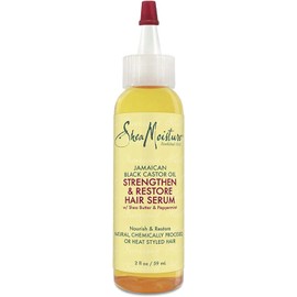 SheaMoisture Hair Serum Oil for Damaged Hair Jamaican Black Castor Oil Hair Oil with Shea Butter 2 oz