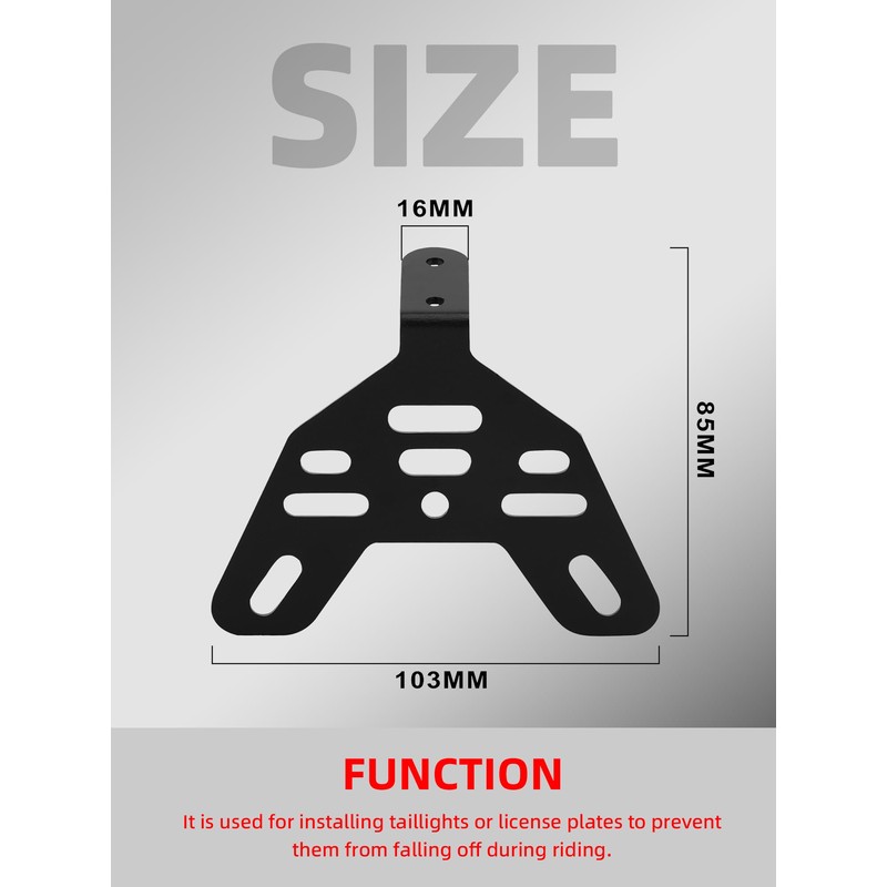 BAOUFF Tail Light Bracket Holder for Surron Light Bee,CNC Aluminum