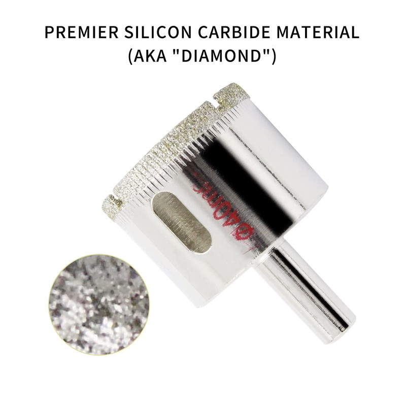LAIWEI Diamond Hole Saw 40mm, Glass, Ceramic, Granite, Marble Drill