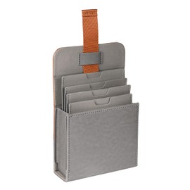 SIOTI Camera Lens Filter Case 4 Pockets, Leather Filter Pouch, with 3PCs Cleaning Cloth, Compatible with Less than 86mm Camera Lens Circular UV/ND/GND/CPL Filter, CFC-4P86