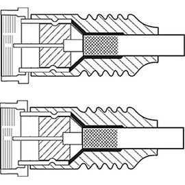 1aTTack.de Aerial Cable with Coaxial F-Connector Type Male to Female with One, Two, Three, or Fourfold Shielding 75 dB 85 dB 100 dB 110 dB 120 dB 125 dB