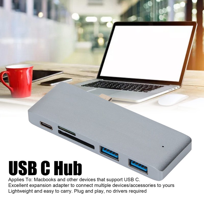 USB C Hub Portable 5 in 1 PD Fast Charge