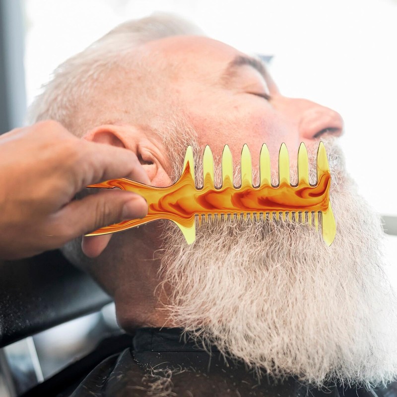 Styling Comb, 3 In 1 Fish Tail Bone Shape, Wide
