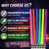 Pack of 12 Party Weight Inflatable Lightsaber- 2 Pink, 2