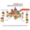Hydro Master Tankless Water Heater Service Valve Kit with Pressure