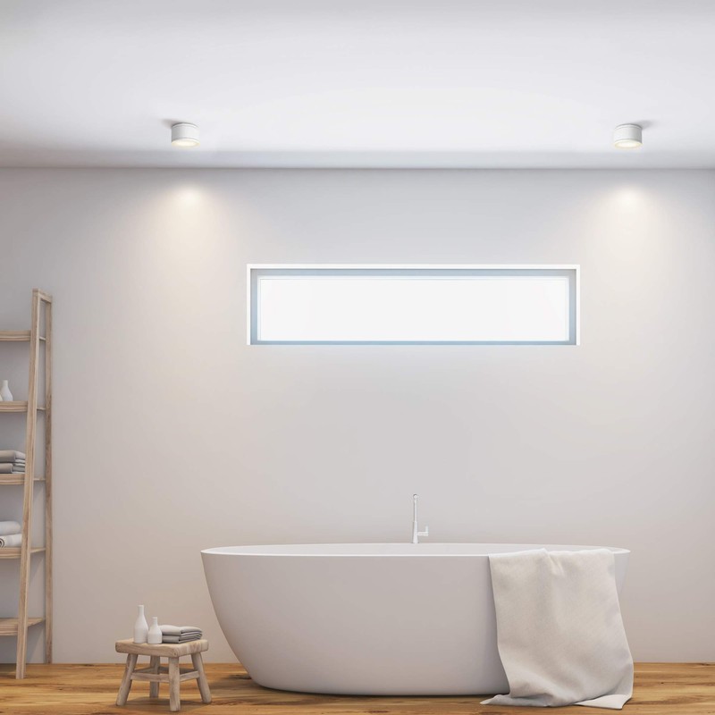 SSC-LUXon CELI-WX Surface-Mounted Spotlights Flat IP44 for Outdoor and Bathroom