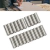 20Pcs M6 Female Thread Coupling Nut Practical Rustproof Stainless Steel