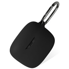 Geiomoo Silicone Case for JBL Tune Beam, Protective Cover with Carabiner (Black)