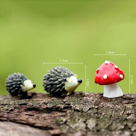 Miniature Hedgehog Mushroom for Fairy Garden Moss Craft Decoration BL00518 100ea