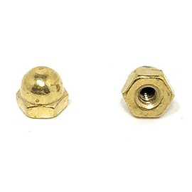 6-32 Acorn Cap Nuts Solid Brass (25 Pieces)