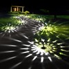 GIGALUMI 12 Pack Solar Lights Outdoor Waterproof, Cool White Pathway