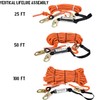 WELKFORDER 100FT Vertical Lifeline Assemble Three Strand Rope Fall Protection