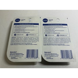 NIVEA All-Day Nourishing Moisture Lip Care- 2- 2 Packs.  4 Tubes. NIB