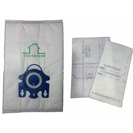 Casa Vacuums Replacement for Miele GN Bags 3D Canister 5 Bags & 2 Filters