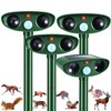4 Pack 2025 Solar Ultrasonic Animal Repellent Raccoon Fortress Pro