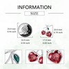 LWQQWL Cherry Necklace for Women 925 Sterling Silver Red Cherry