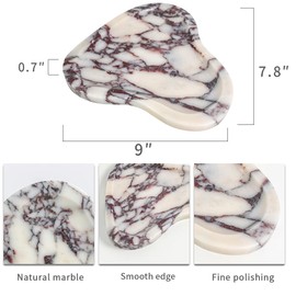 Natural Precious Marble Jewelry Trays Closet Dresser Drawer Organizer for Accessories, Gadgets & Cosmetics, Storage Display Showcase Holder Box,Showcase Jewelry Holder