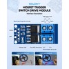 Dual High-Power MOSFET Trigger Switch Drive Module 0-20KHz PWM Adjustment