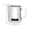 CIYODO Milk Frothing Cup with Integrated Thermometer Stainless Steel Frothing