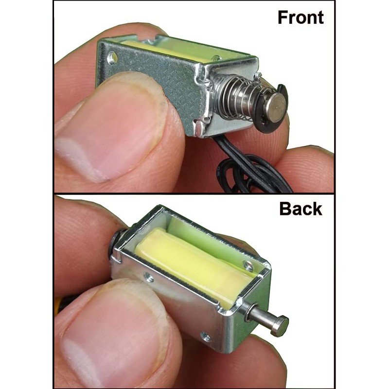 5PCS DC 12V 4mm Stroke Mini Push Pull Type Solenoid