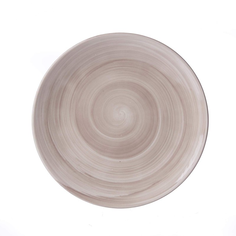 Flirt by R&B 745.023 Dinner Plate Round Ceramic Brown White