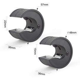 Gunpla 2pcs Copper Pipe Cutter 15mm and 22mm with 2 Replaceable Cutting Wheels, Plumbers Slice Tube Cutting Tool Heavy Duty One Hand Operation Precision Pipes and Tubes Cutters for Professionals