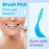 Trueocity Dental Flossers Brush Picks 4 Pack w/Travel Case (200