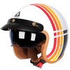 TRIANGLE 3/4 Motorcycle Helmet,Retro Vespa Open Face Adults Helmets with