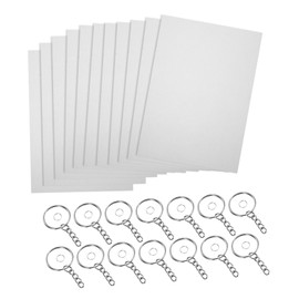 DOITOOL 1 Set Printable Heat Shrink Sheets for DIY Keychains Creative Craft Kit for Fun Hands Activity to Boost Imagination and Skills Durable Shrink Film for Unique Ornaments