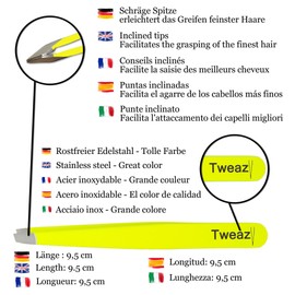 K-Pro TWEAZY Stainless Steel Tweezers Eyebrow Tweezers & Splinters Removal