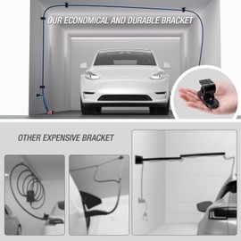 MCEVKELN EV Charging Cable Holder - 2 Pack Multifunctional Wall Mount with Drop Protection for Electric Vehicle Chargers, Holds Charging Box and Cable Securely Includes Mounting Hardware and Packing