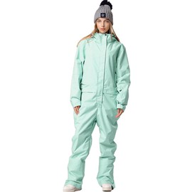 RIUIYELE Women's One Pieces Ski Suits Jumpsuits Couple SKi Suit Coveralls Winter Outdoor Waterproof Snowsuits for Snow Sports