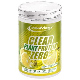 IronMaxx Clear Plant Protein Zero - Lemon Ice Tea 400 g Tin | Sugar-Free, Vegetable Protein Powder on Pea Base | Clear Soluble Vegan Protein | Refreshing Sports Drink without Soy
