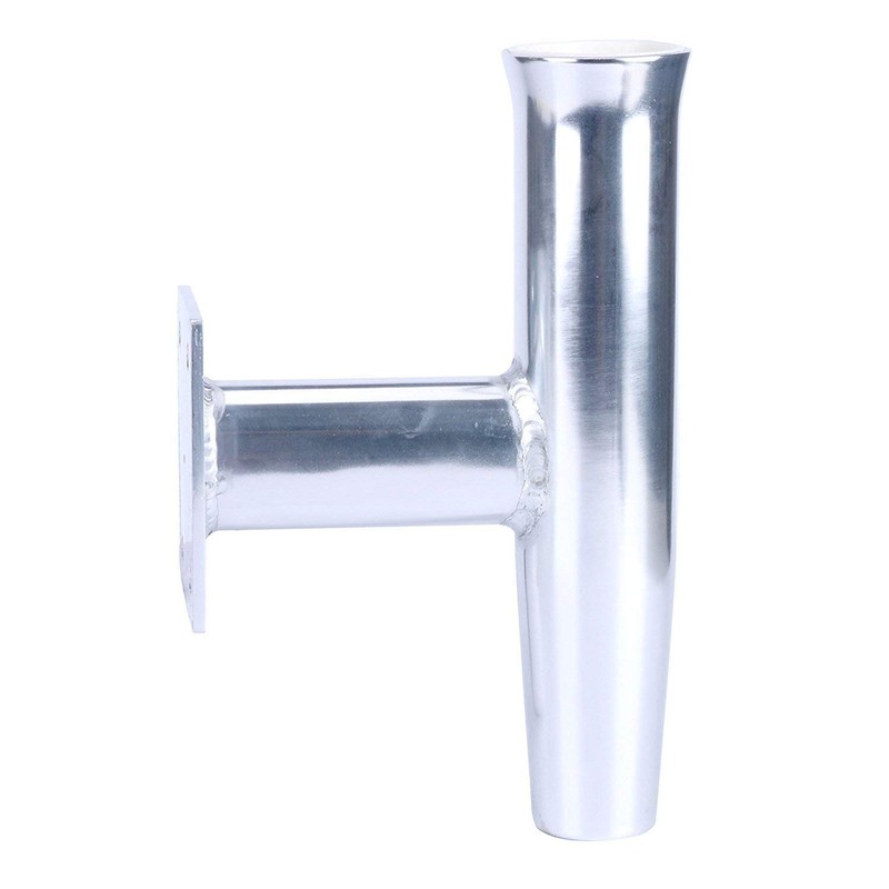 Amarine Made 2Pcs Wall Mounted Aluminum Tournament Style Single Rod