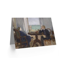 Artery8 Edouard Manet Interior At Arcachon 1871 Painting Fine Art Greeting Card Plus Envelope Blank Inside