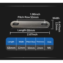 Bus Bars Connector Red Copper Nickel Plate Pitch Row 50mm Lifepo4 Cell Lithium battery Busbar