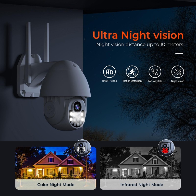 PGST Outdoor Surveillance Camera Surveillance Camera 2.4 GHz WiFi IP