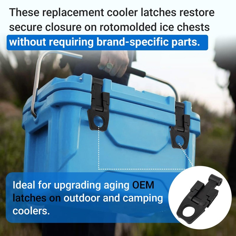 Rotomolded Cooler Cam Latch Compatible with Fatboy, Bird Dog, OVO,