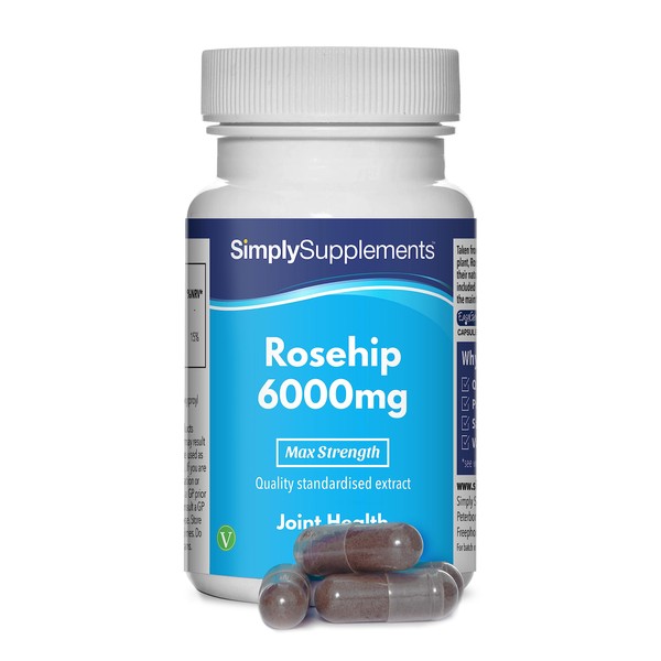 Hagebutte 6000mg - 60 Kapseln - Geeignet für Veganer -