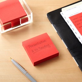 Juvale Sticky Notes - Bulk Red Sticky Notes - Self-Stick Pads for Home Office & Teacher Supplies - for Classroom Must Haves & School Supplies - 3 x 3 in, Pack of 8, 800 Sheets