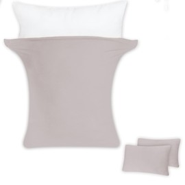 GE (Ultra Soft & Elasticity) 2 Piece Set of 2 Pillow Covers 16.9 x 24.8 - 19.7 x 27.6 inches (43 x 63 - 50 x 70 cm), Pillow Cover, Envelope Type, 3D Stretch, T-shirt Material, Cotton Touch, Smooth