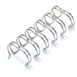 Albyco - Wire-O Wire Binding Combs - 7.9 mm - Book Rings, Spiral Binders, Paper Binders, Wirebind, Binding Spikes Wire, 1/4 Inch - Up to 45 Sheets - Pack of 100 - Silver/Metal
