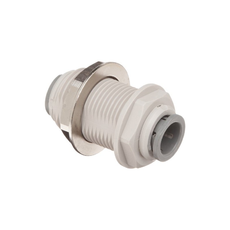 John Guest Bulkhead Connector 1/2 inch Tube OD (one supplied)