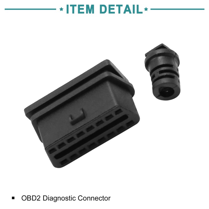 ACROPIX OBD2 Diagnostic Connector 16 Pin Female Adapter Socket with