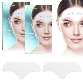 Scettar Pack of 20 anti-wrinkle patches for the forehead, wrinkle patches for the forehead, anti-wrinkle patches with aloe, face patches, anti-wrinkle patches to eliminate forehead wrinkles and