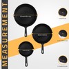 Utopia Kitchen Cast iron Skillets 3 Piece Set, Chefs Pan,