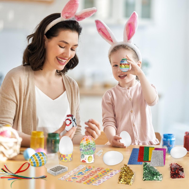 Aitsite Easter Eggs Decorations Easter Eggs Styrofoam Craft Set 20
